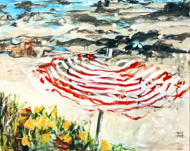 Print of Expressionism Beach Paintings by Danielle Caron