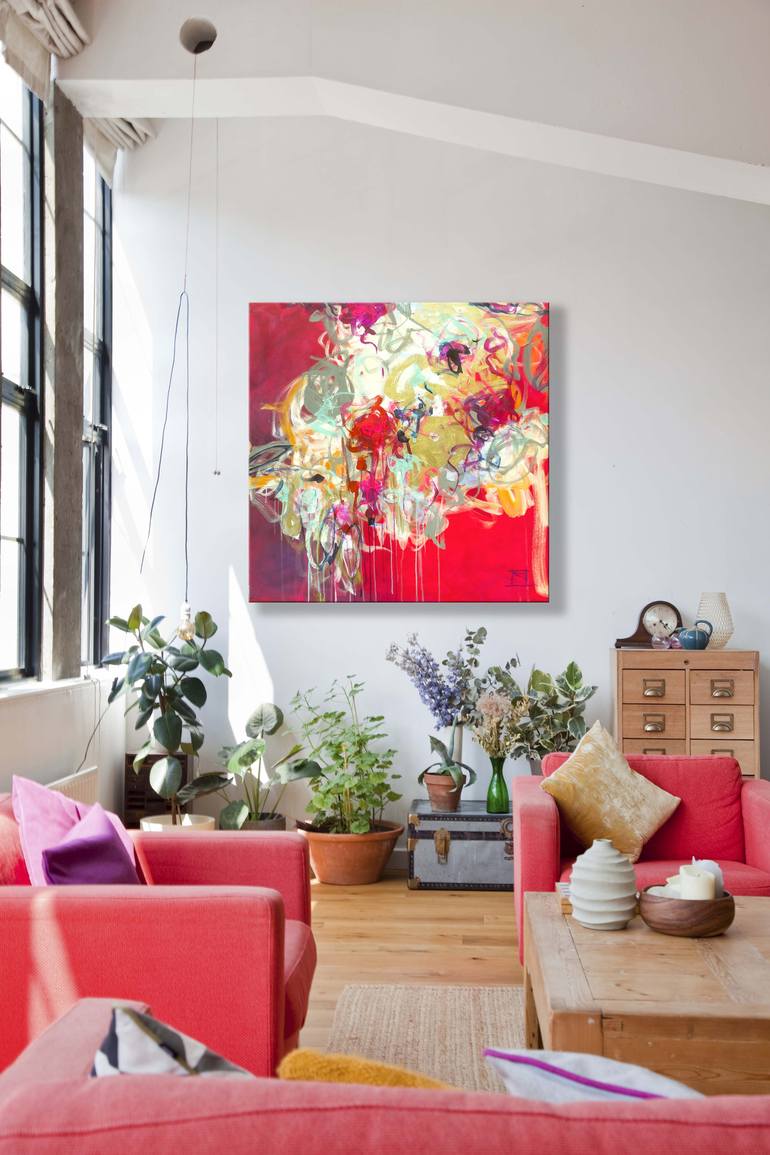 Original Abstract Expressionism Abstract Painting by Danielle Caron