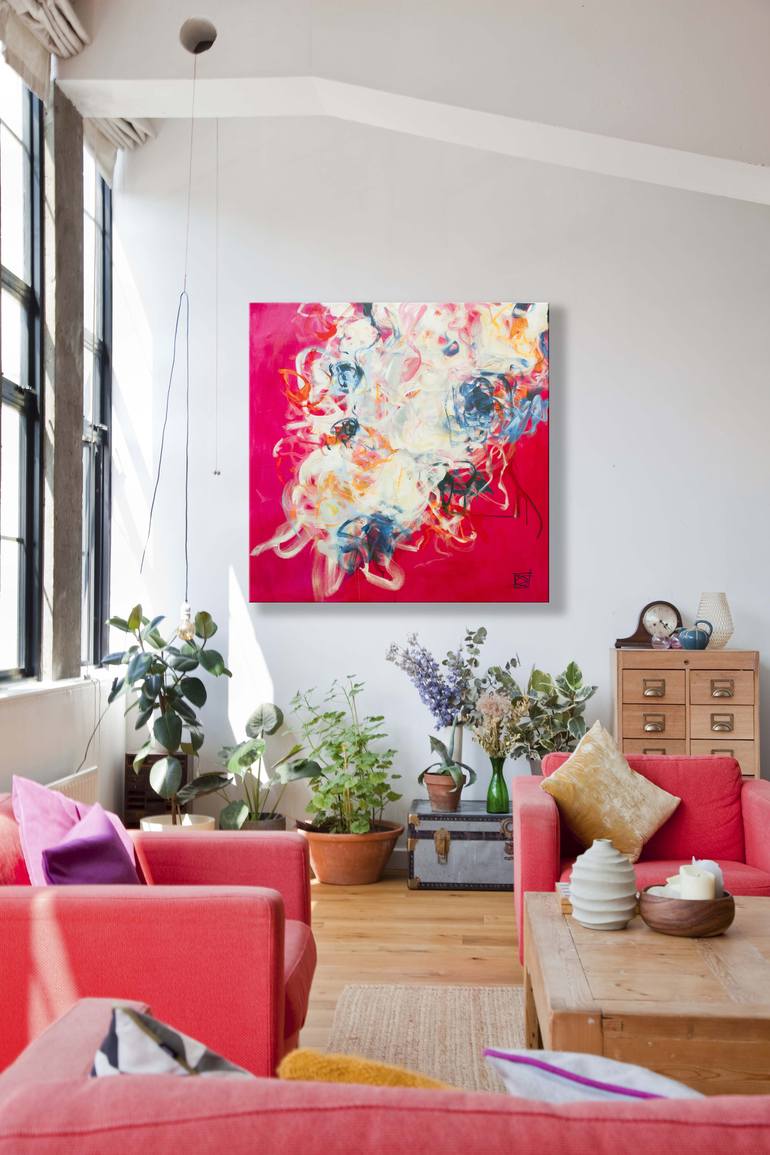 Original Abstract Expressionism Abstract Painting by Danielle Caron