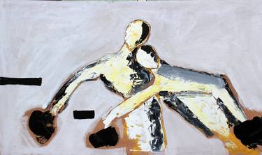 Original Abstract Sports Paintings by kevin brewerton