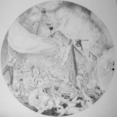 Original Figurative Body Drawing by Luca Nava