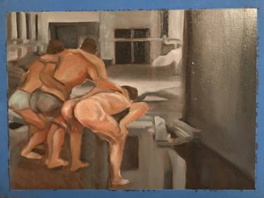 Original Expressionism Erotic Paintings by Luca Nava