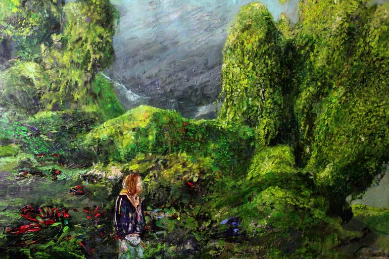 Original Figurative Landscape Painting by Liana Nakashidze