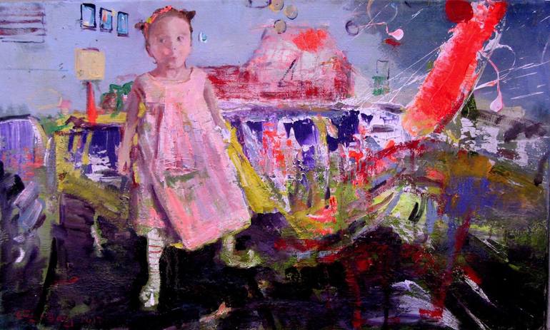 childhood Painting by Liana Nakashidze |