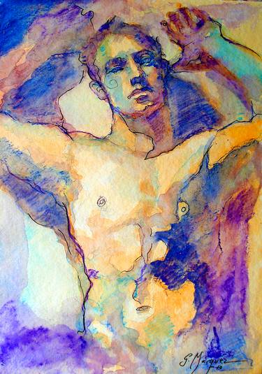 Print of Figurative Nude Paintings by Germa Marquez