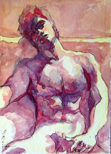Print of Expressionism Erotic Paintings by Germa Marquez