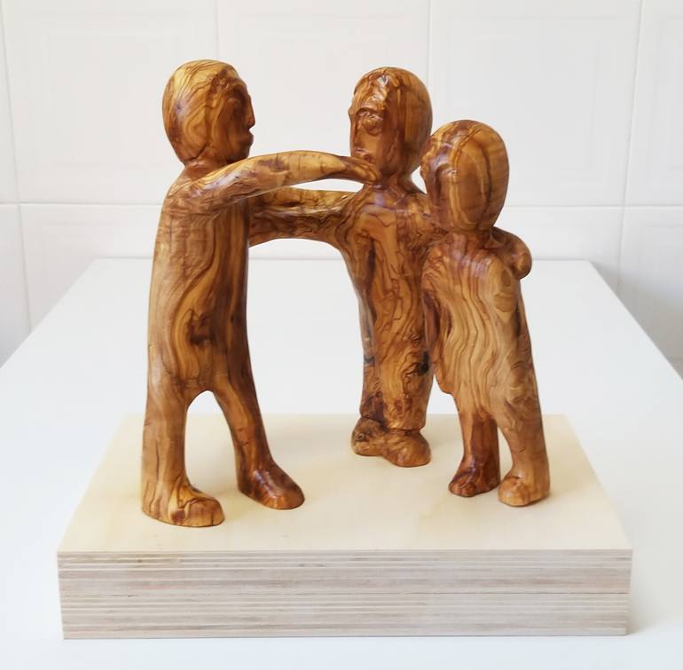 Original Expressionism Family Sculpture by Juan Pedrosa