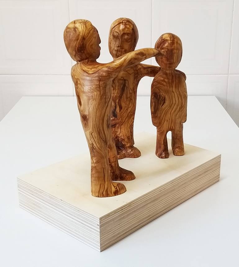 Original Family Sculpture by Juan Pedrosa