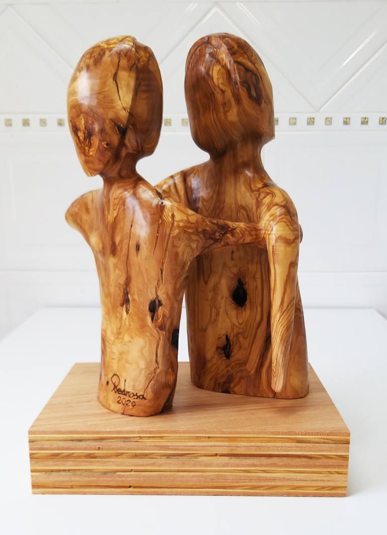 Original Expressionism People Sculpture by Juan Pedrosa