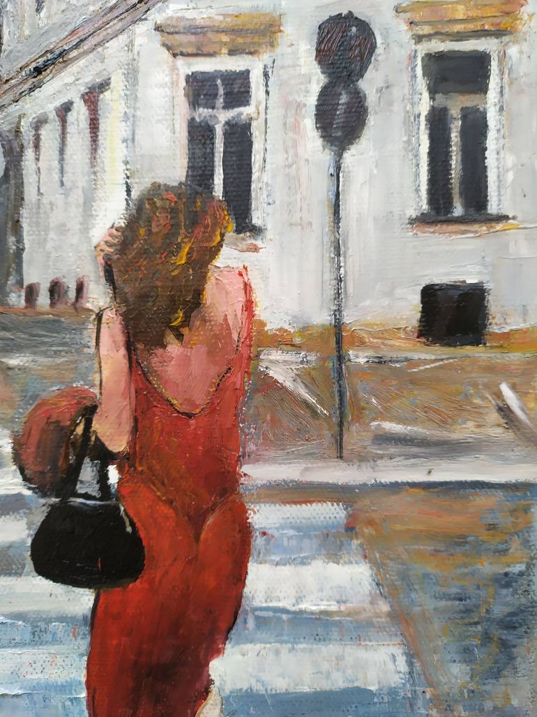 Original Contemporary People Painting by Maria Karalyos