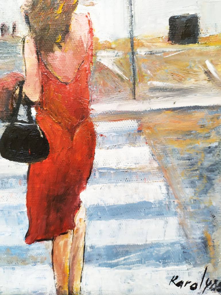 Original Contemporary People Painting by Maria Karalyos