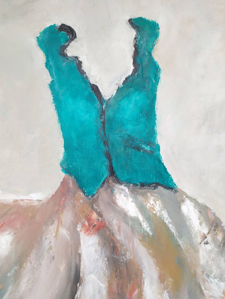 Original Contemporary Fashion Painting by Maria Karalyos