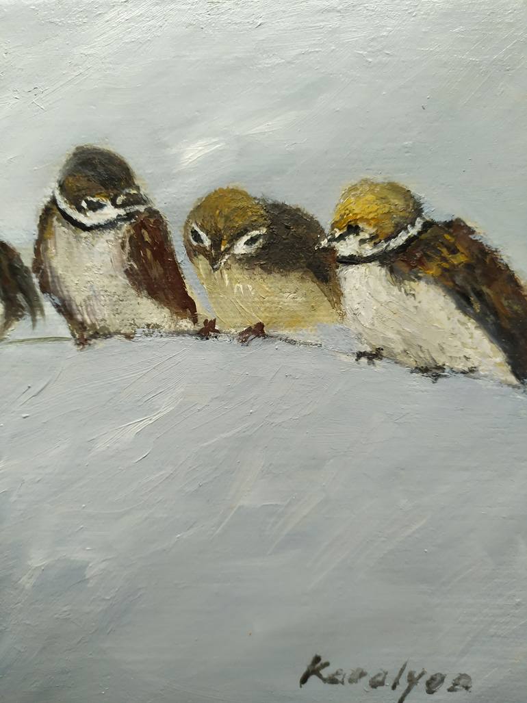 Original Contemporary Animal Painting by Maria Karalyos