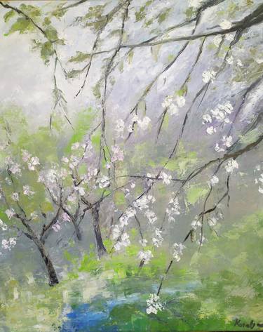Original Contemporary Landscape Painting by Maria Karalyos