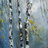 Birches in the winter by Maria Karalyos