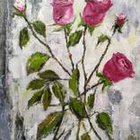 Five red roses by Maria Karalyos
