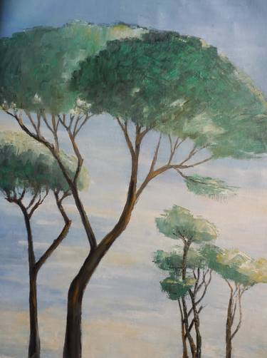 Print of Realism Tree Paintings by Maria Karalyos
