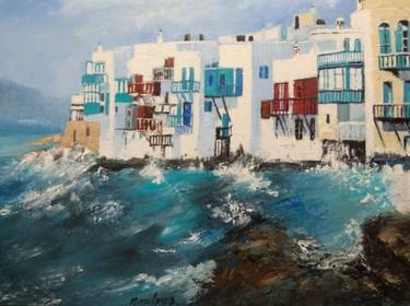Original Impressionism Seascape Paintings by Maria Karalyos