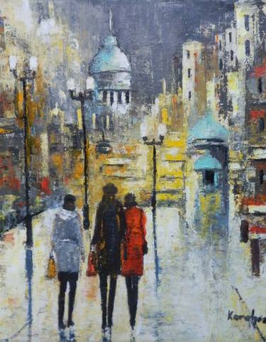Print of Figurative Cities Paintings by Maria Karalyos