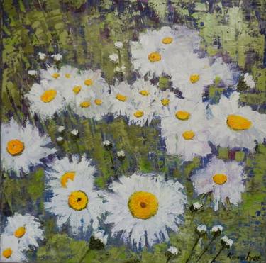 Print of Floral Paintings by Maria Karalyos