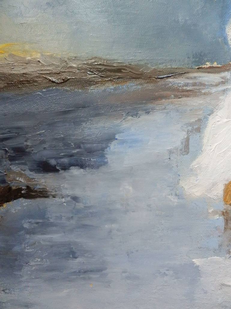 Original Impressionism Seascape Painting by Maria Karalyos