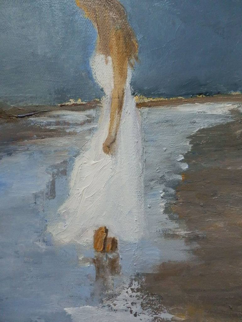 Original Impressionism Seascape Painting by Maria Karalyos