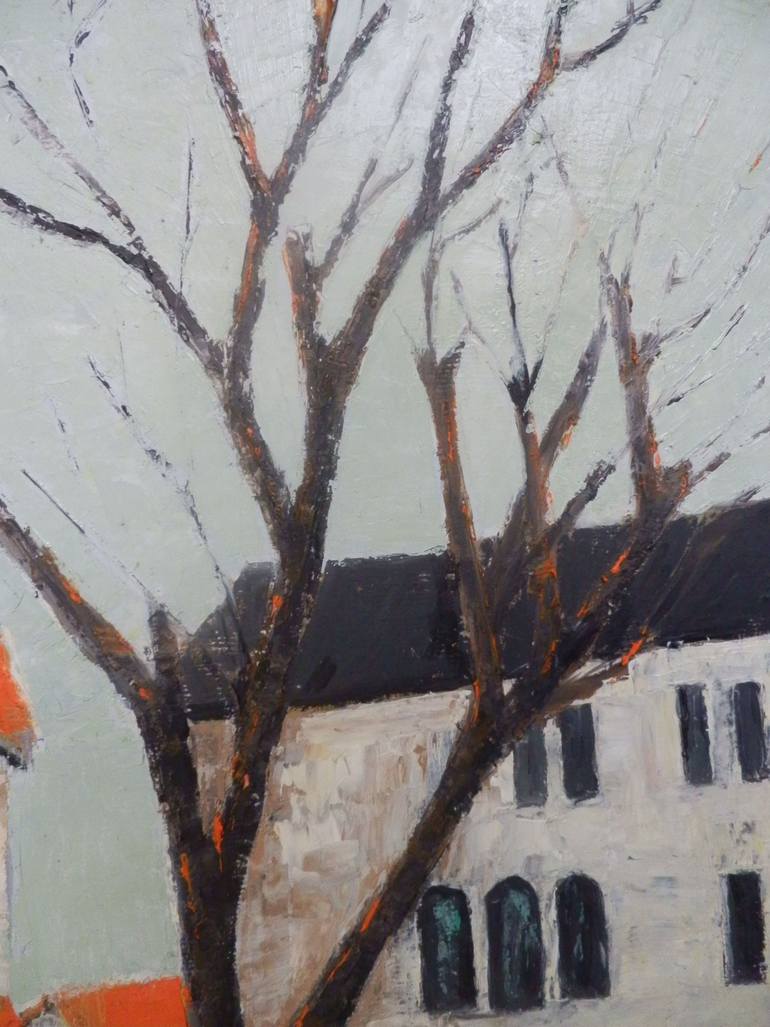 Original Figurative Cities Painting by Maria Karalyos