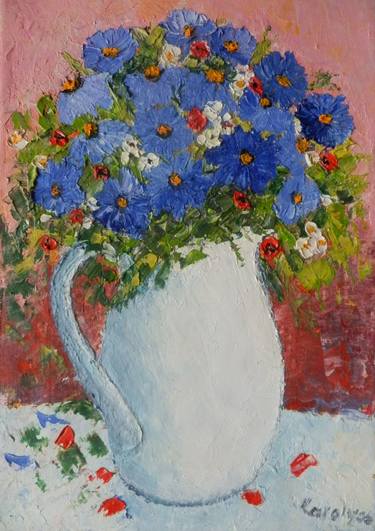 Print of Impressionism Still Life Paintings by Maria Karalyos