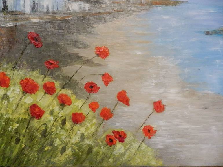 Original Impressionism Landscape Painting by Maria Karalyos