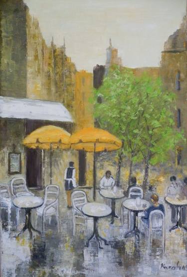 Print of Impressionism Cities Paintings by Maria Karalyos