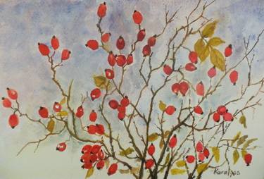 Print of Realism Tree Paintings by Maria Karalyos