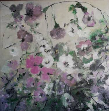 Print of Floral Paintings by Maria Karalyos