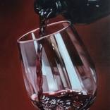 Copa con fondo rojo by Miguel Angel Nunez