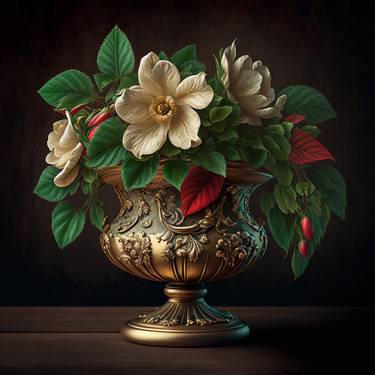 Original Pop Art Floral Digital by Igor Zeiger