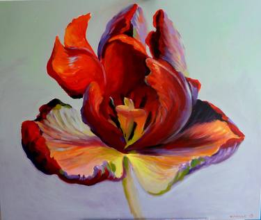 Print of Expressionism Floral Paintings by Kamille Saabre