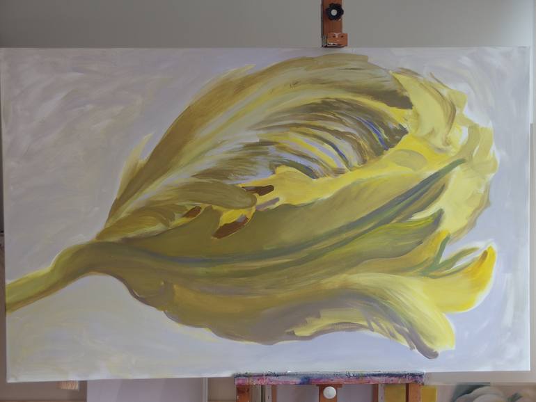 Original Expressionism Floral Painting by Kamille Saabre