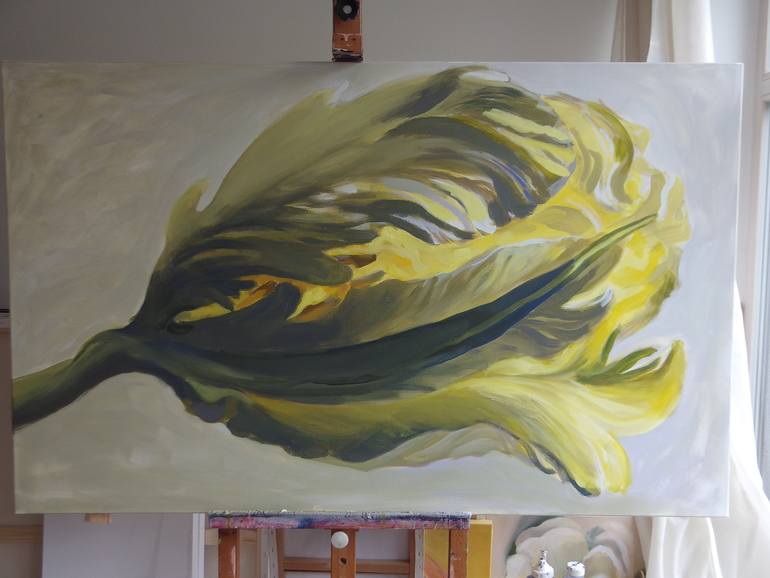 Original Expressionism Floral Painting by Kamille Saabre