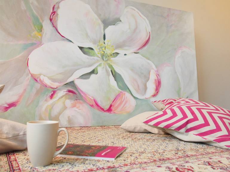 Original Expressionism Floral Painting by Kamille Saabre