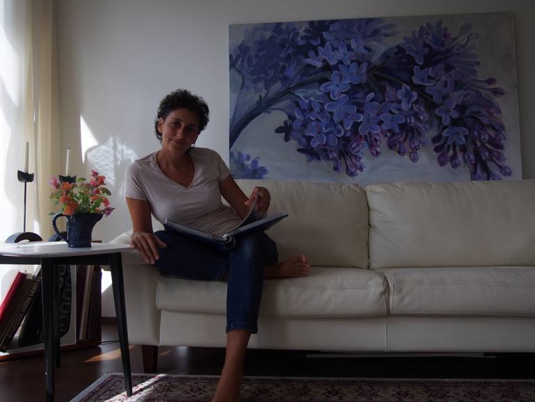 Original Expressionism Floral Painting by Kamille Saabre