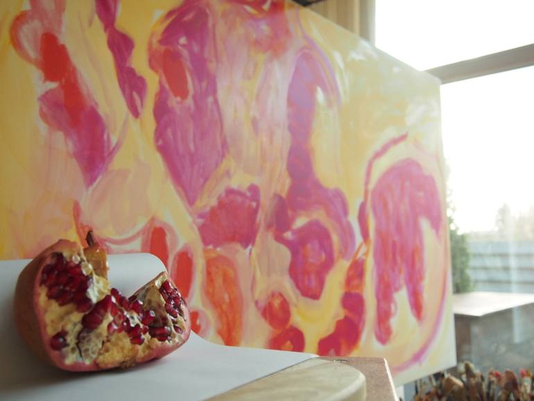 Original Conceptual Garden Painting by Kamille Saabre