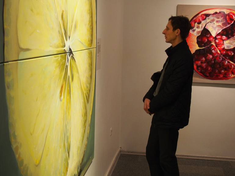 Original Conceptual Geometric Painting by Kamille Saabre