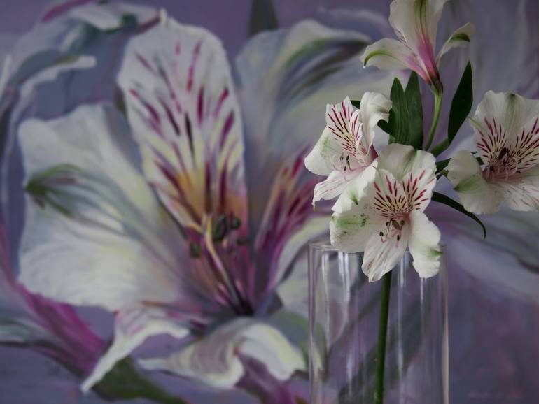 Original Expressionism Floral Painting by Kamille Saabre