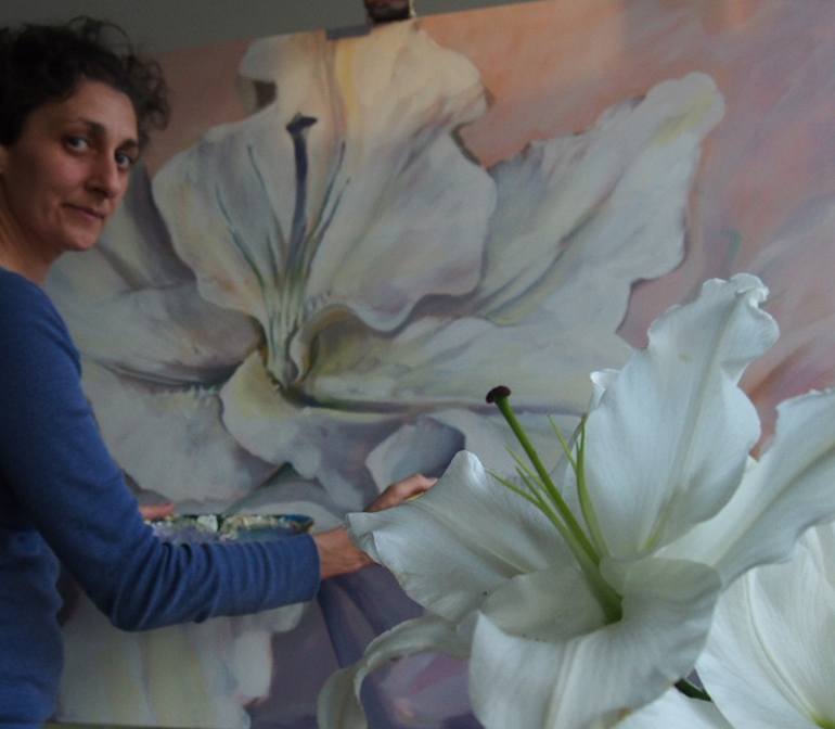 Original Expressionism Floral Painting by Kamille Saabre