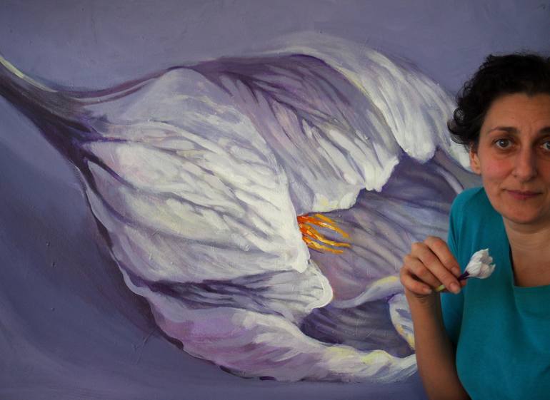 Original Expressionism Botanic Painting by Kamille Saabre