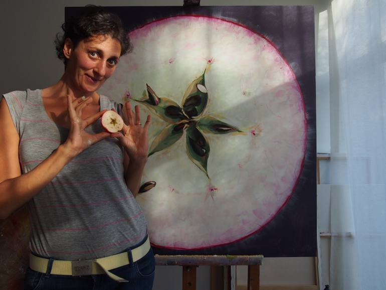 Original Conceptual Geometric Painting by Kamille Saabre