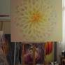 Dahlia painting working process