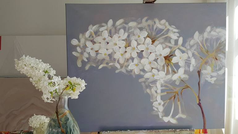Original Floral Painting by Kamille Saabre
