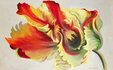Print of Expressionism Floral Paintings by Kamille Saabre