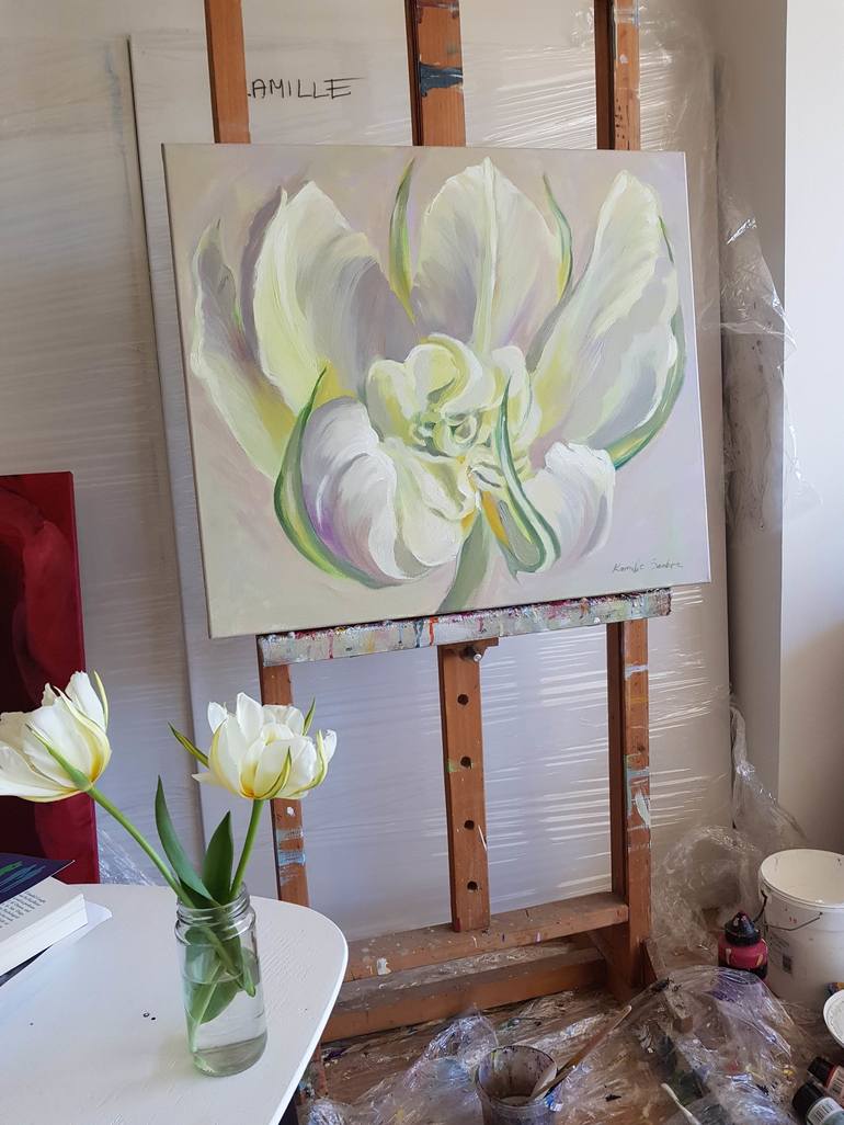Original Expressionism Botanic Painting by Kamille Saabre
