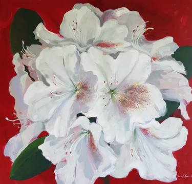 Original Fine Art Floral Paintings by Kamille Saabre